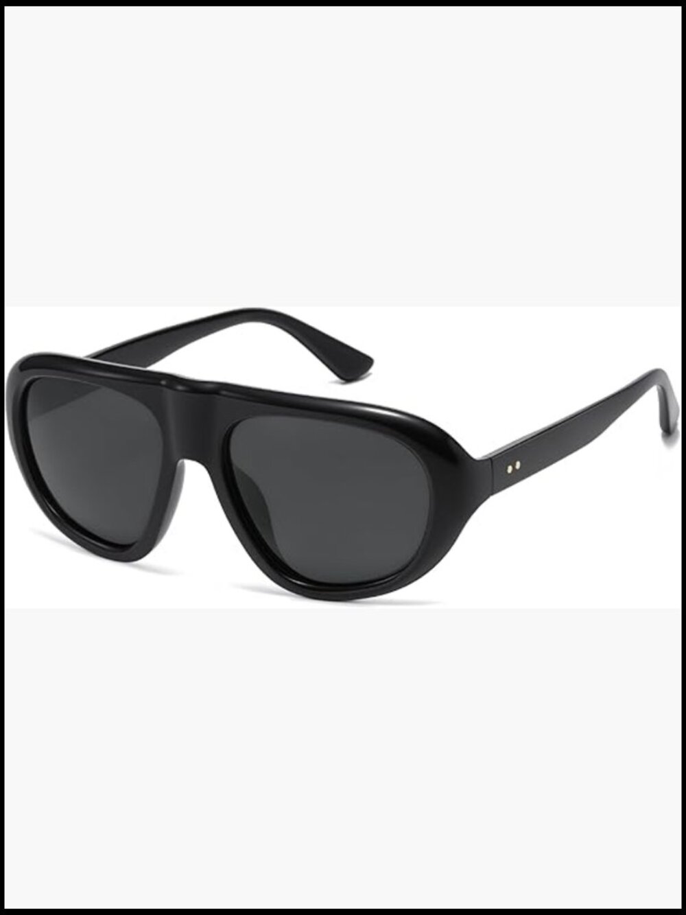 Oversized Polarized Aviator Sunglasses UV400 Protection Retro Vintage
